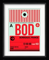 BOD Bordeaux Luggage Tag I Fine Art Print