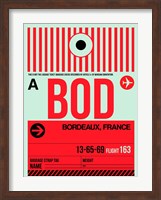 BOD Bordeaux Luggage Tag I Fine Art Print