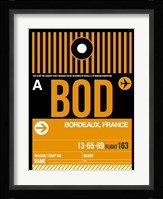 BOD Bordeaux Luggage Tag II Fine Art Print