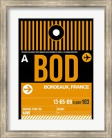 BOD Bordeaux Luggage Tag II Fine Art Print