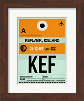 KEF Keflavik Luggage Tag II Fine Art Print