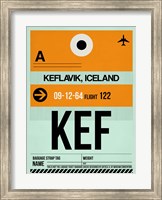 KEF Keflavik Luggage Tag II Fine Art Print