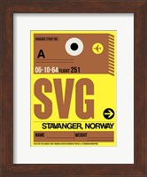 SVG Stavanger Luggage Tag I Fine Art Print