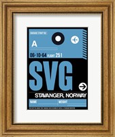 SVG Stavanger Luggage Tag II Fine Art Print