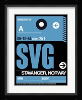 SVG Stavanger Luggage Tag II Fine Art Print