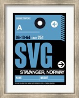 SVG Stavanger Luggage Tag II Fine Art Print