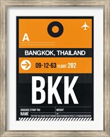 BKK Bangkok Luggage Tag I Fine Art Print