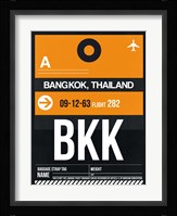 BKK Bangkok Luggage Tag I Fine Art Print