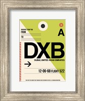 DXB Dubai Luggage Tag I Fine Art Print