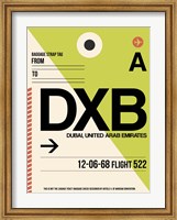 DXB Dubai Luggage Tag I Fine Art Print