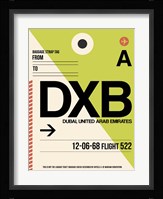 DXB Dubai Luggage Tag I Fine Art Print