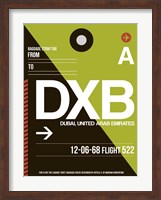 DXB Dubai Luggage Tag II Fine Art Print