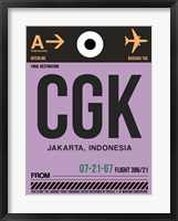 CGK Jakarta Luggage Tag I Fine Art Print