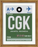 CGK Jakarta Luggage Tag II Fine Art Print