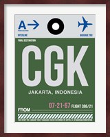 CGK Jakarta Luggage Tag II Fine Art Print