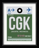 CGK Jakarta Luggage Tag II Fine Art Print