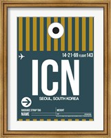 ICN Seoul Luggage Tag II Fine Art Print