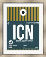 ICN Seoul Luggage Tag II Fine Art Print