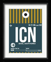 ICN Seoul Luggage Tag II Fine Art Print