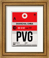 PVG Shanghai Luggage Tag I Fine Art Print