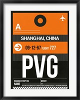 PVG Shanghai Luggage Tag II Fine Art Print