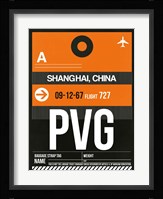 PVG Shanghai Luggage Tag II Fine Art Print