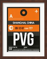 PVG Shanghai Luggage Tag II Fine Art Print