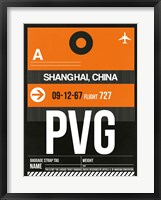 PVG Shanghai Luggage Tag II Fine Art Print