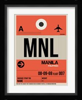 MNL Manila Luggage Tag I Fine Art Print