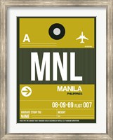 MNL Manila Luggage Tag II Fine Art Print