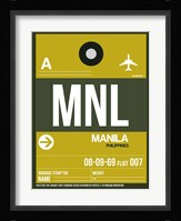 MNL Manila Luggage Tag II Fine Art Print