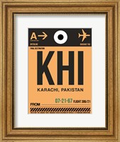 KHI Karachi Luggage Tag I Fine Art Print