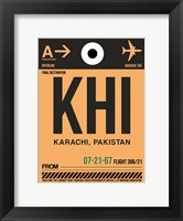 KHI Karachi Luggage Tag I Fine Art Print