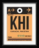 KHI Karachi Luggage Tag I Fine Art Print