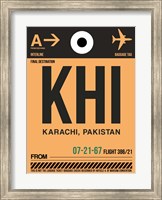 KHI Karachi Luggage Tag I Fine Art Print