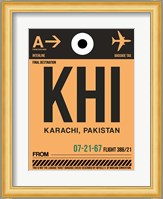 KHI Karachi Luggage Tag I Fine Art Print