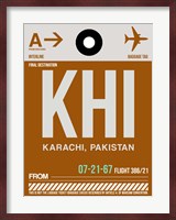 KHI Karachi Luggage Tag II Fine Art Print