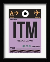 ITM Osaka Luggage Tag I Fine Art Print