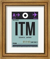 ITM Osaka Luggage Tag II Fine Art Print