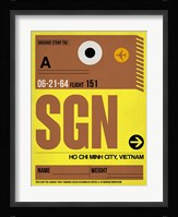 SGN Ho Chi Minh City Luggage Tag I Fine Art Print