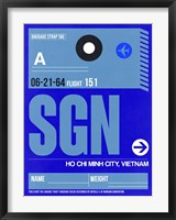 SGN Ho Chi Minh City Luggage Tag I Fine Art Print