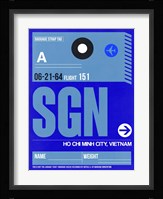 SGN Ho Chi Minh City Luggage Tag I Fine Art Print