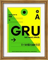 GRU Sao Paulo Luggage Tag I Fine Art Print