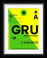 GRU Sao Paulo Luggage Tag I Fine Art Print