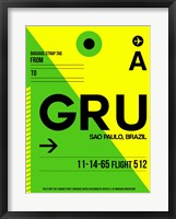 GRU Sao Paulo Luggage Tag I Fine Art Print