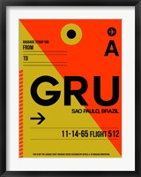 GRU Sao Paulo Luggage Tag II Fine Art Print