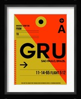 GRU Sao Paulo Luggage Tag II Fine Art Print