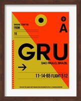 GRU Sao Paulo Luggage Tag II Fine Art Print