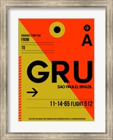 GRU Sao Paulo Luggage Tag II Fine Art Print