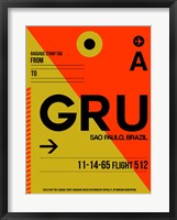 GRU Sao Paulo Luggage Tag II Fine Art Print